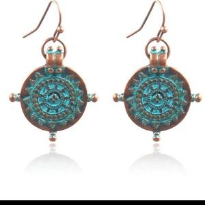 Just in🎉Folk Gypsy Festival medallion earrings